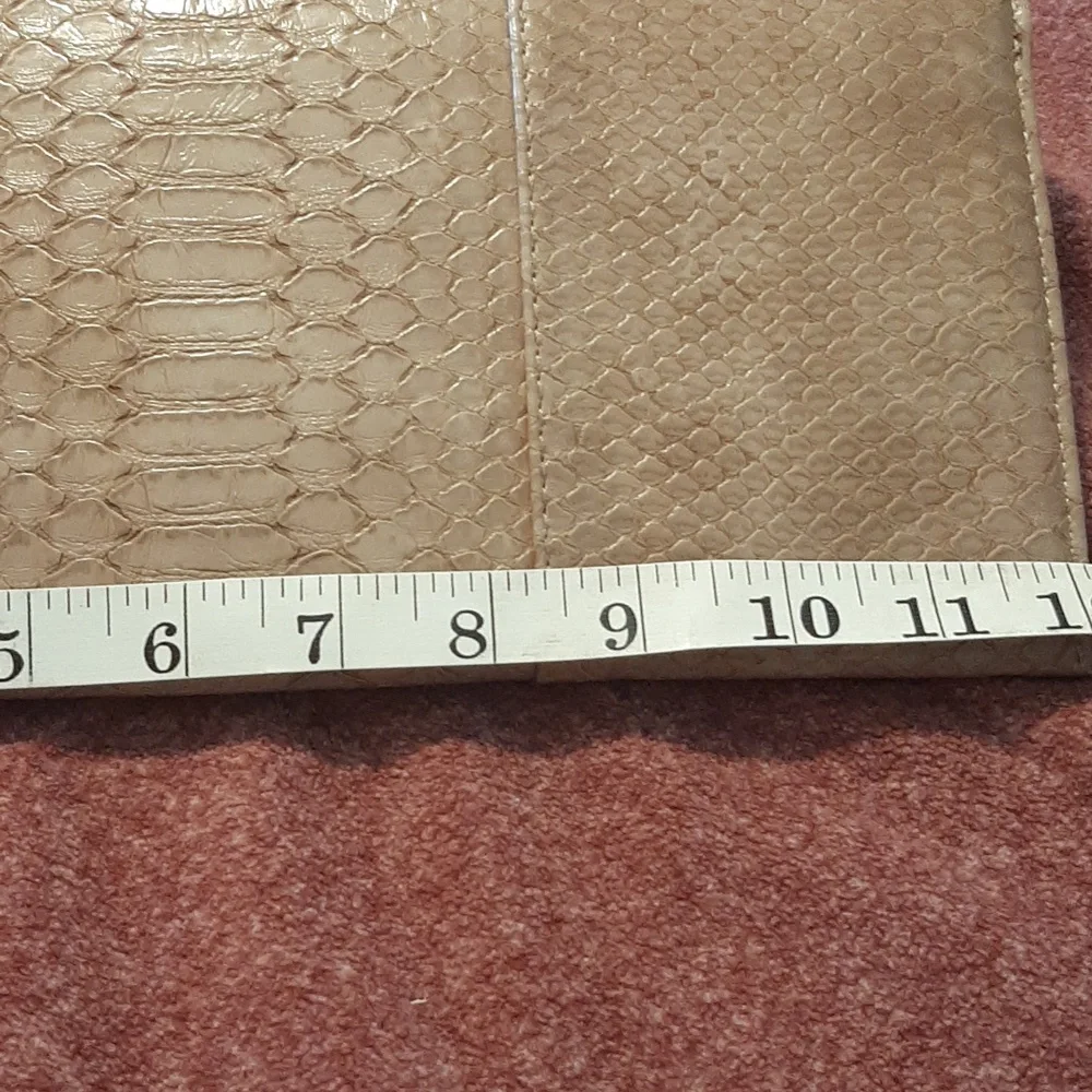 Python Embossed Clutch